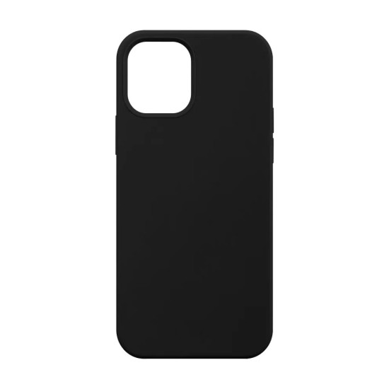 Capa de Silicone Macio para Apple iPhone 12 Pro Max Preto